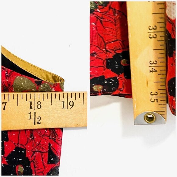 Hanley Red Printed Silk Tunic Dress, Size 6, - Picture 10 of 10